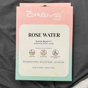 The Crème Shop Rose Water Essence Sheet Mask - 5 pack